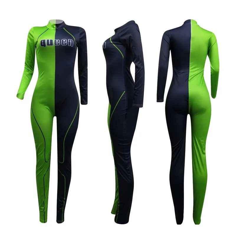 Женский комбинезон для фитнеса красный в стиле пэчворк одежда спортзала тонкий