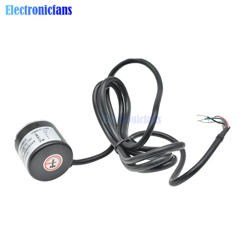 Фотоэлектрический инкрементный Поворотный энкодер 600 P / R 5 24 в AB двухфазный 6 мм