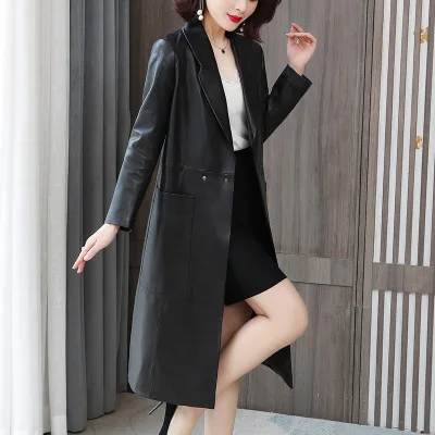 MESHARE Women Spring Genuine Real Sheep Leather Jacket R30