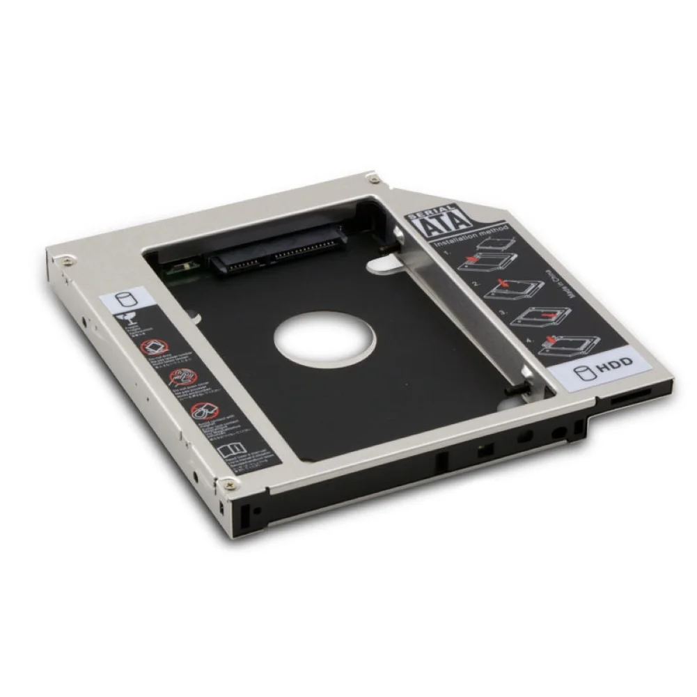 12,7 мм 2,5 дюйма SATA жесткий диск лоток DVD-ROM оптический Корпус для жесткого диска для ПК ноутбук металлический монтажный адаптер кронштейн жесткий диск