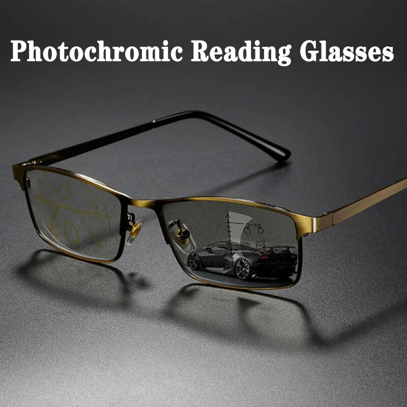Новинка уличные фотохромные прогрессивные многофокальные очки для чтения