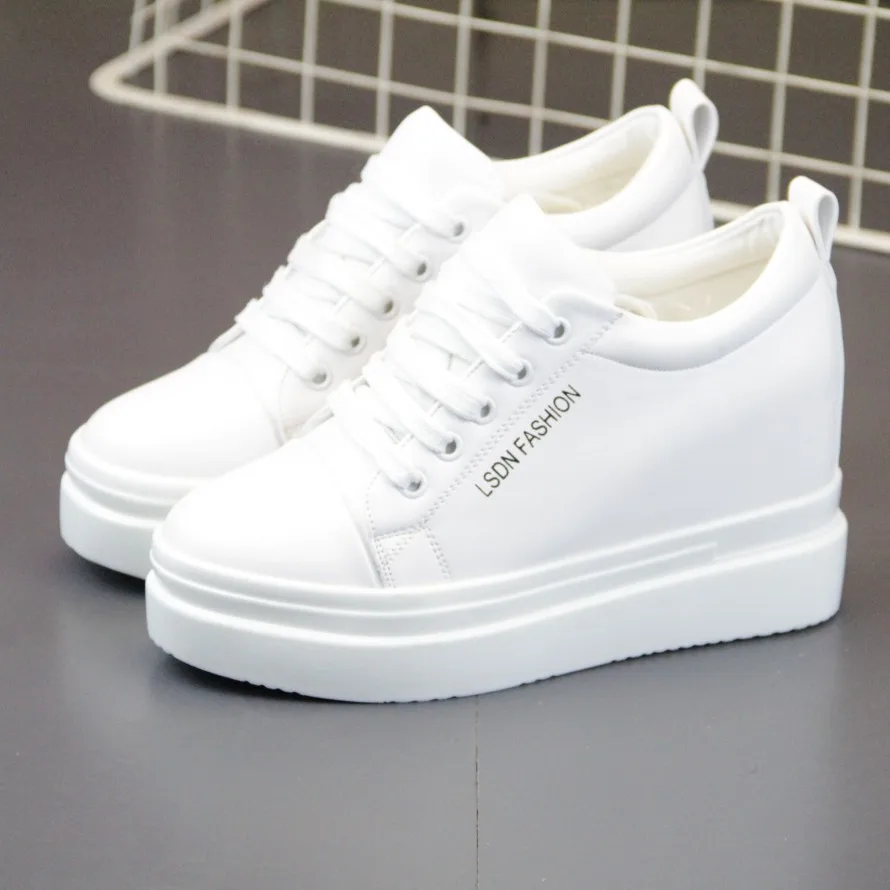 

Women's shoes 2020 new white shoes women's thick-soled inner increase 10cm single shoes wild Korean casual sports shoes sneakers