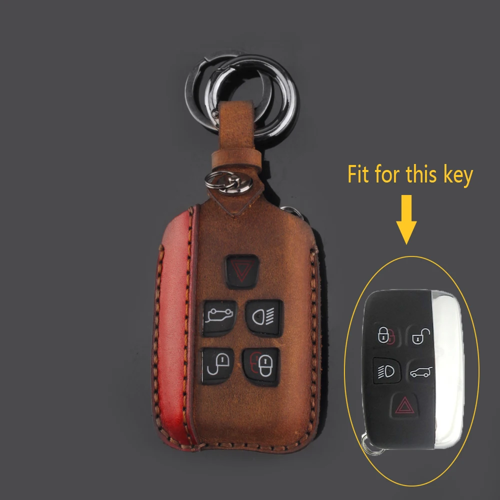 Кожаный чехол KEYYOU для Land Rover RANGE ROVER SPORT Evoque Freelander 1 2 Found 3 4 A8 Jaguar XF | Автомобили и