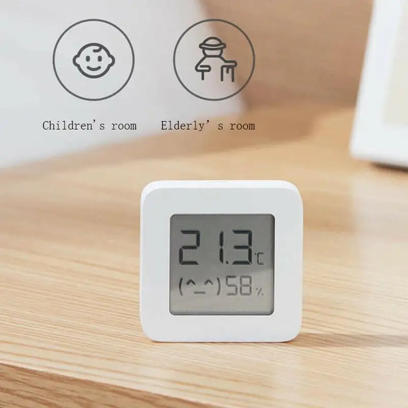 Термометр-Гигрометр 2 Smart Bt ЖК-экран цифровой Mijia Bluetooth датчик температуры и