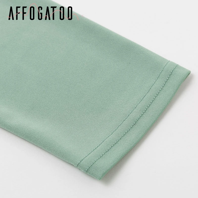 Affogatoo Sexy Elegant lace up bow tie women midi dress High waist office ladies Autumn winter bodycon female party | Женская одежда