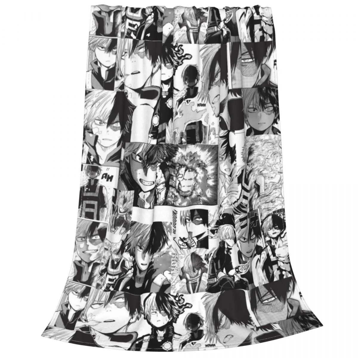 Todoroki Shoto Blanket Flannel Textile Decor My Hero Academia Anime Manga Unisex Throw Blankets For Bedroom Office Bedspreads | Дом и сад