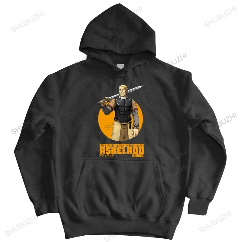 

Новые толстовки, черная куртка с капюшоном для мужчин, брендовая одежда, индивидуальная Мужская Осенняя Толстовка Vinland Сага Askeladd