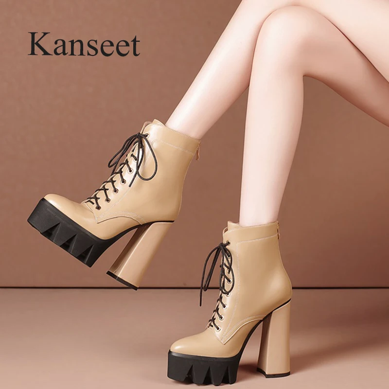 

Женские ботильоны из натуральной кожи, на молнии, на высоком каблуке