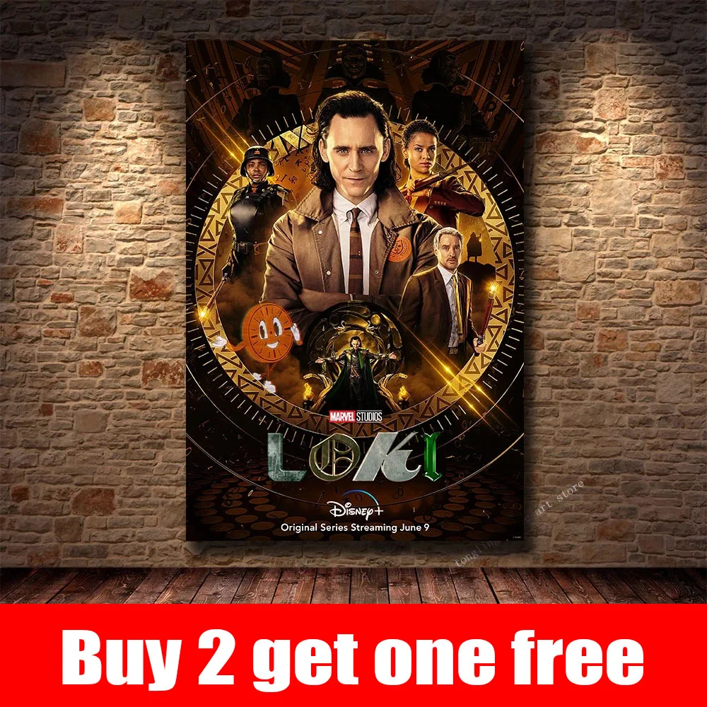 Популярная новинка Постер из сериала Marvel Disney Loki Сезон 1 Картина на холсте для