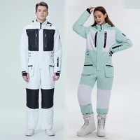 ski jumpsuit for men women winter windproof waterproof warm ski suit male female skiing and snowboarding snow ski jacket pants