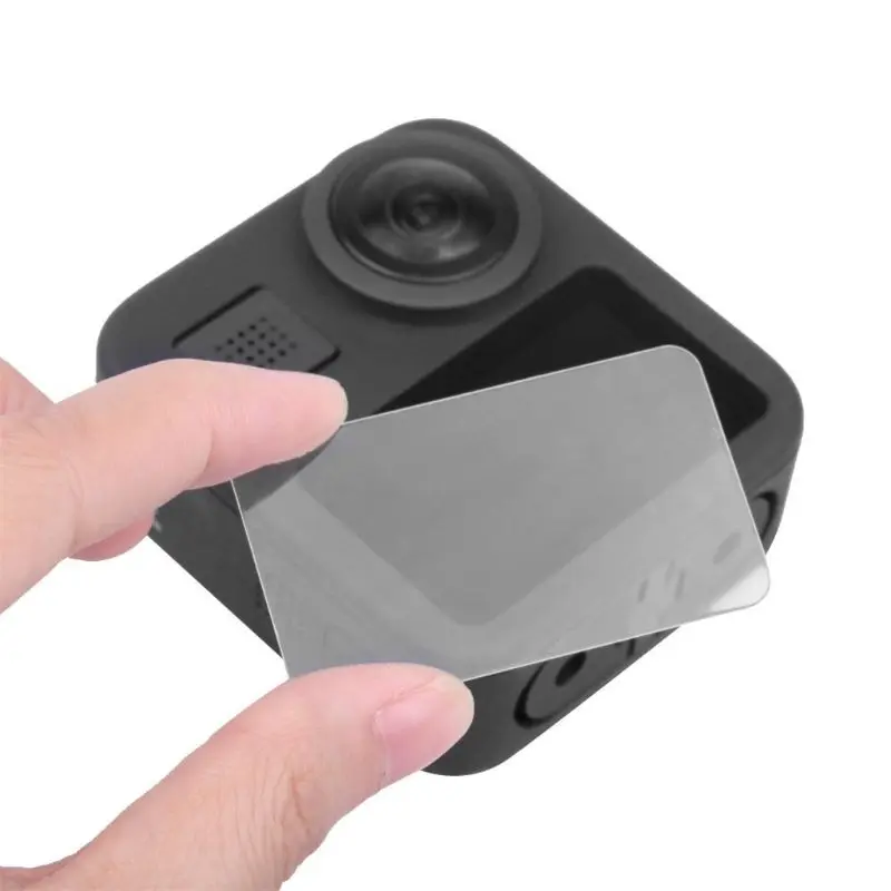 

K3NB 1Set Tempered Glass Protector Cover Case Lens Cap Screen Protective Film for Go-pro Max 360 Action Camera Accessories