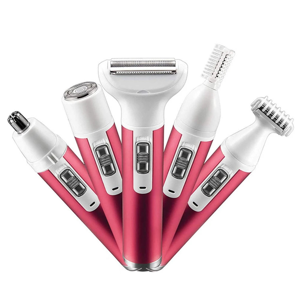 

Five In One Electric Eyebrow Trimmer Lady Shaver LED Light USB Charging Body Hair Removal And Eyebrow Repair Eyebrow Trimmer