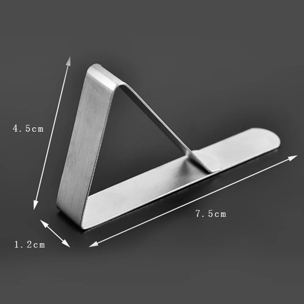 6 шт. зажим для скатерти из нержавеющей стали свадебной вечеринки домашний