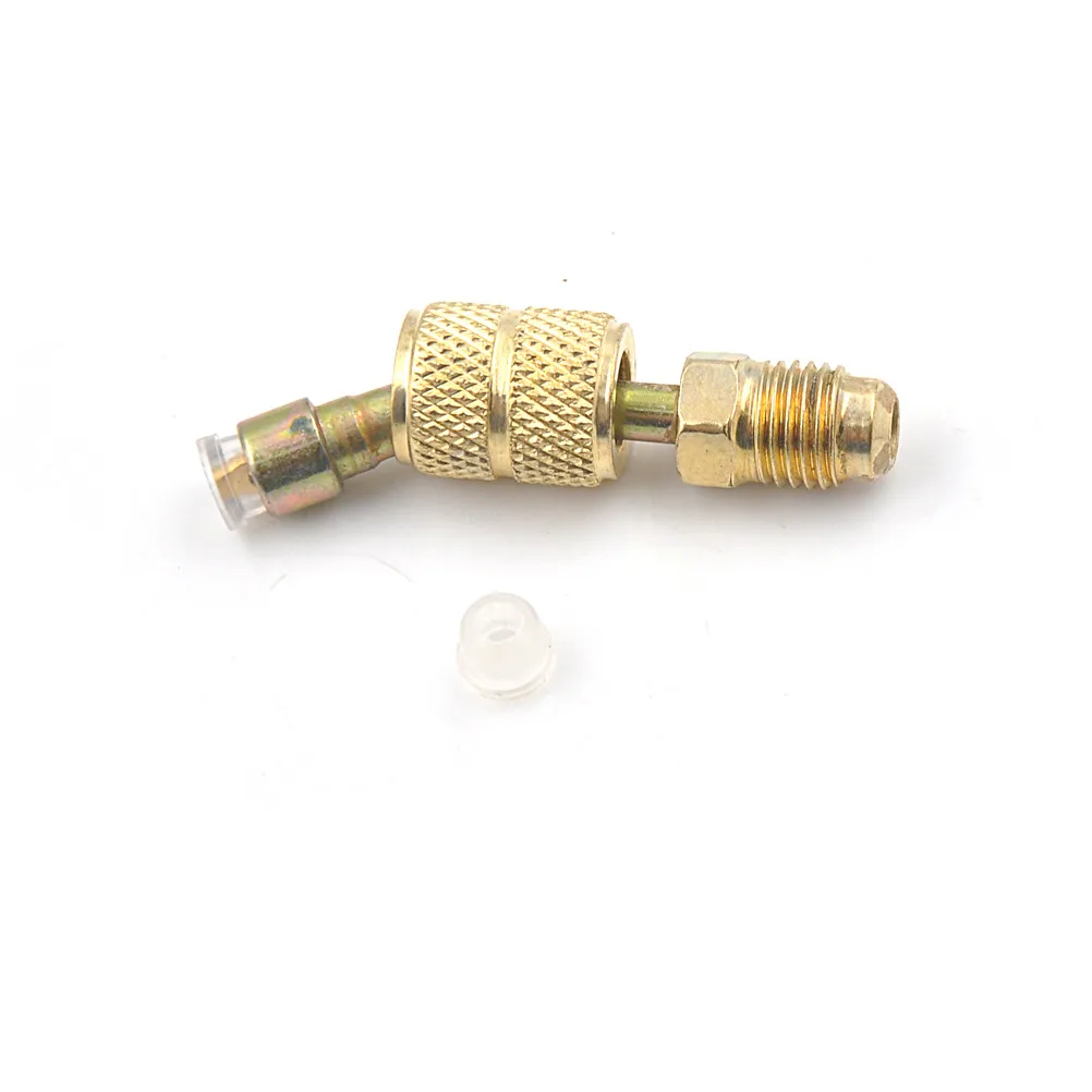 

to 1/4" SAE Male Brass Air Condition R410a Adaptor Connector Durable Split Ductless Service Port Adapter 5/16" SAE Female