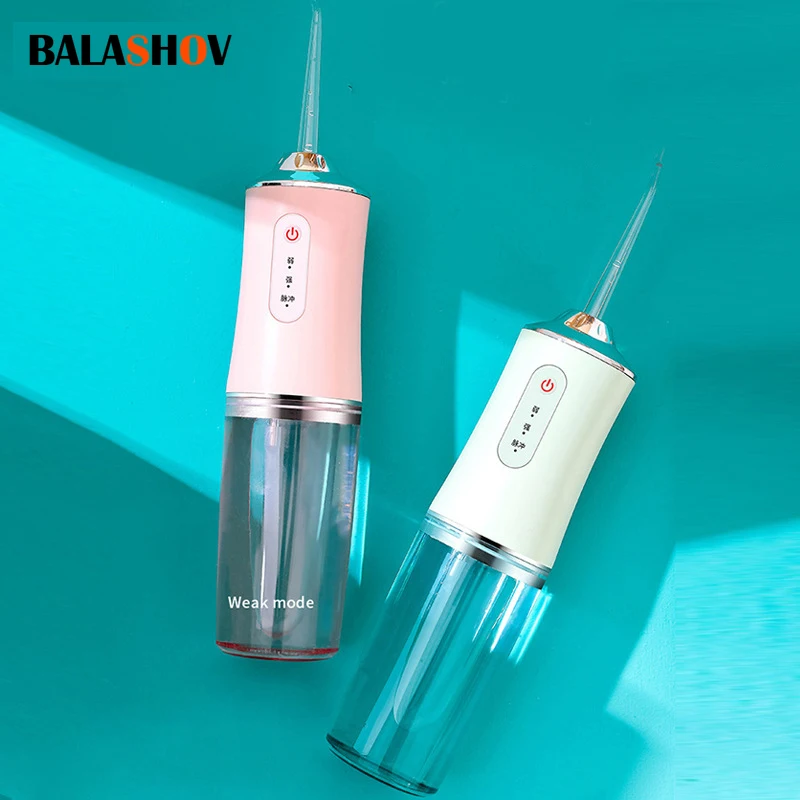 

Electric Oral Irrigator 3 Mode Portable Dental Water Jet Water Tank Waterproof Whitening Teeth Cleaner Dental Water Jet +1/4 Jet