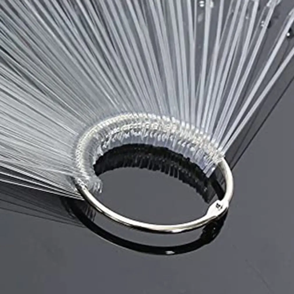 Прозрачный лак для ногтей модель Дисплей веерообразная форма практики доска |