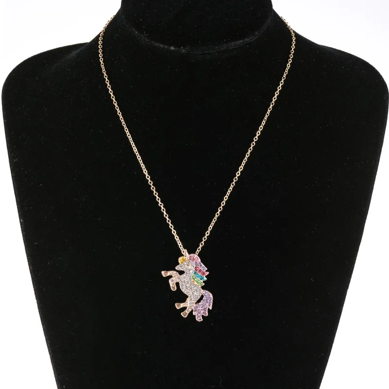 Ожерелье браслет с животными единорогом браслеты цепочки пирсинг бижутерия