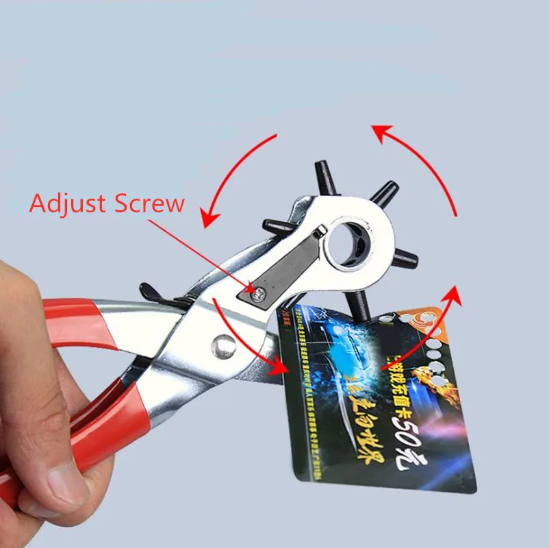 Перфоратор для отверстий в кожаном ремне плоскогубцы перфоратора с круглыми