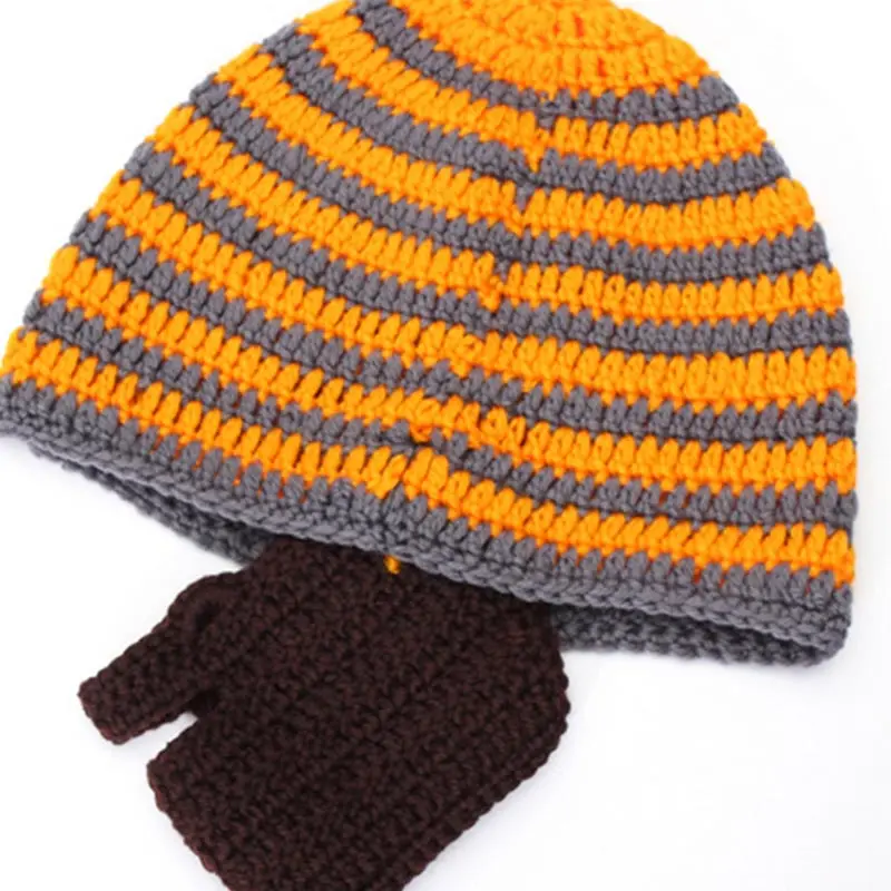 Новинка Модная вязаная крючком шапка для бороды в стиле панк облегающая усы