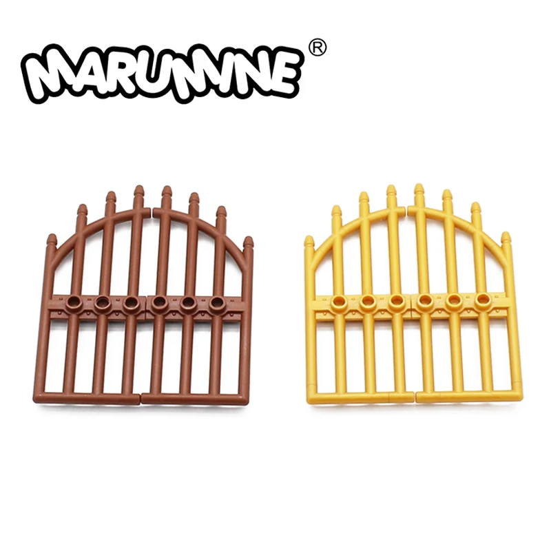 Marumine 42448 дверь 1x4x9 изогнутые ворота с брусками и тремя шпильками сборный дом