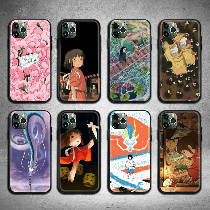 

Hayao Miyazaki Anime Spirited Away Phone Case For iphone 13 12 11 Pro Max Mini XS Max 8 7 6 6S Plus X 5S SE 2020 XR cover