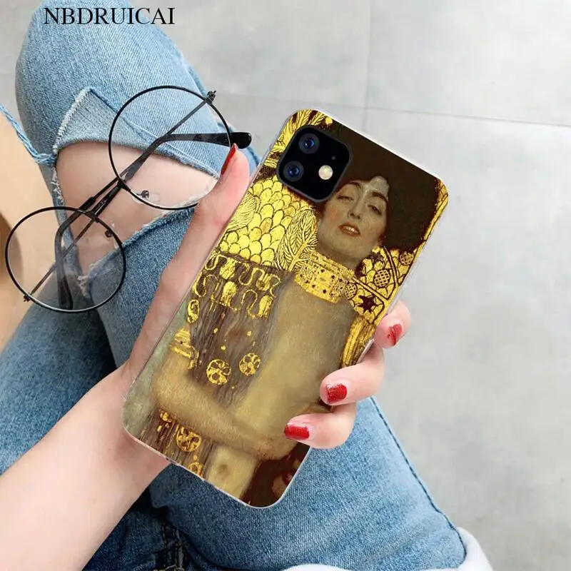 Черный мягкий резиновый чехол для телефона PENGHUWAN the kiss Gustav Klimt с рисунком iPhone 11 pro XS