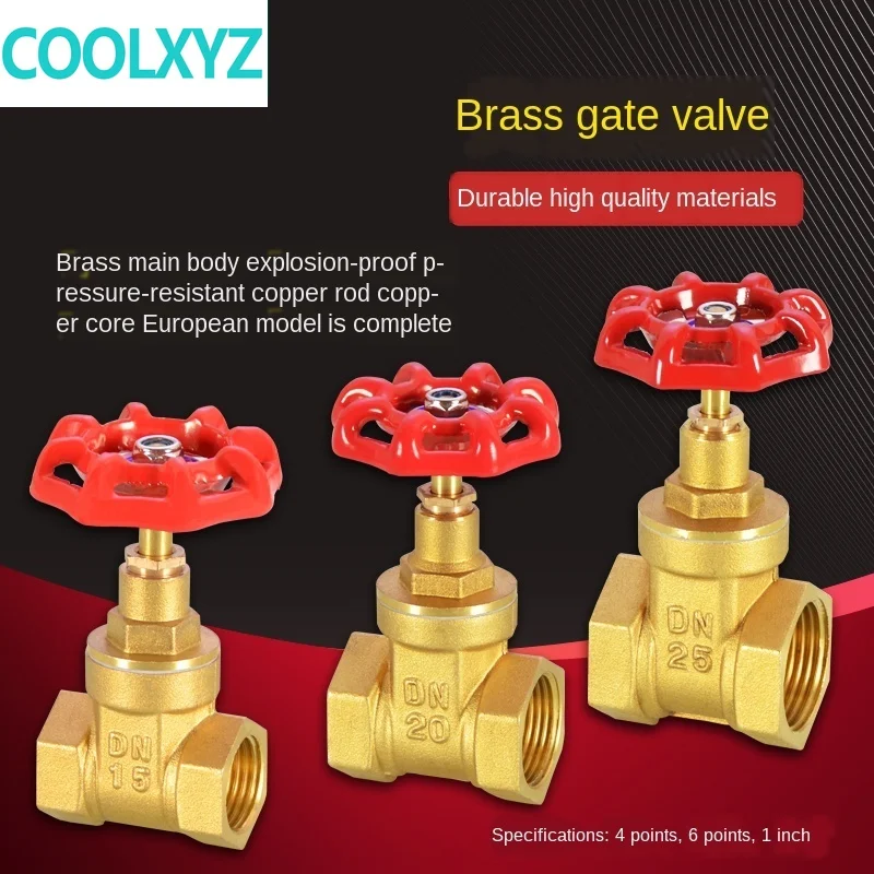 

Household water gate valve full copper 4 minutes 6 minutes 1 inch DN15 20 25 pipeline water meter switch valve