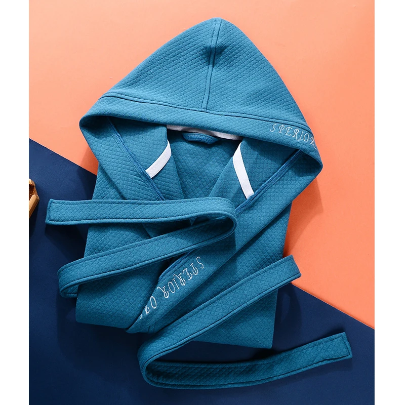 High Quality Man Winter Bathrobe Long Women's Robe Cotton Pajamas Pyjamas and Warm Bath Suit Female Sleepwear Robes 2021 Clothes