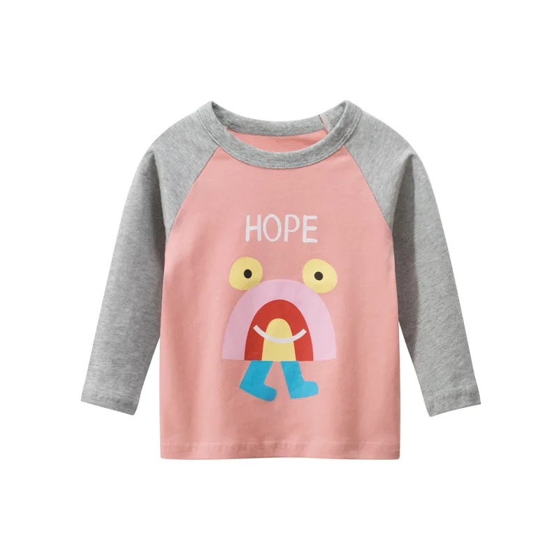

Kids Boys T-shirts Baby Long Sleeve Tops Children Autumn Solid Cotton Tops Clothing Clothes 2 3 4 5 6 7 Years Boy Girl T Shirts