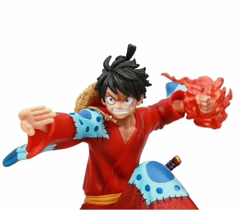 

New ONE PIECE Action Figure Toys LAND OF WANO Monkey D. Luffy Anime Figure GK Kimono Luffy Collectible Model Doll Toys 21cm