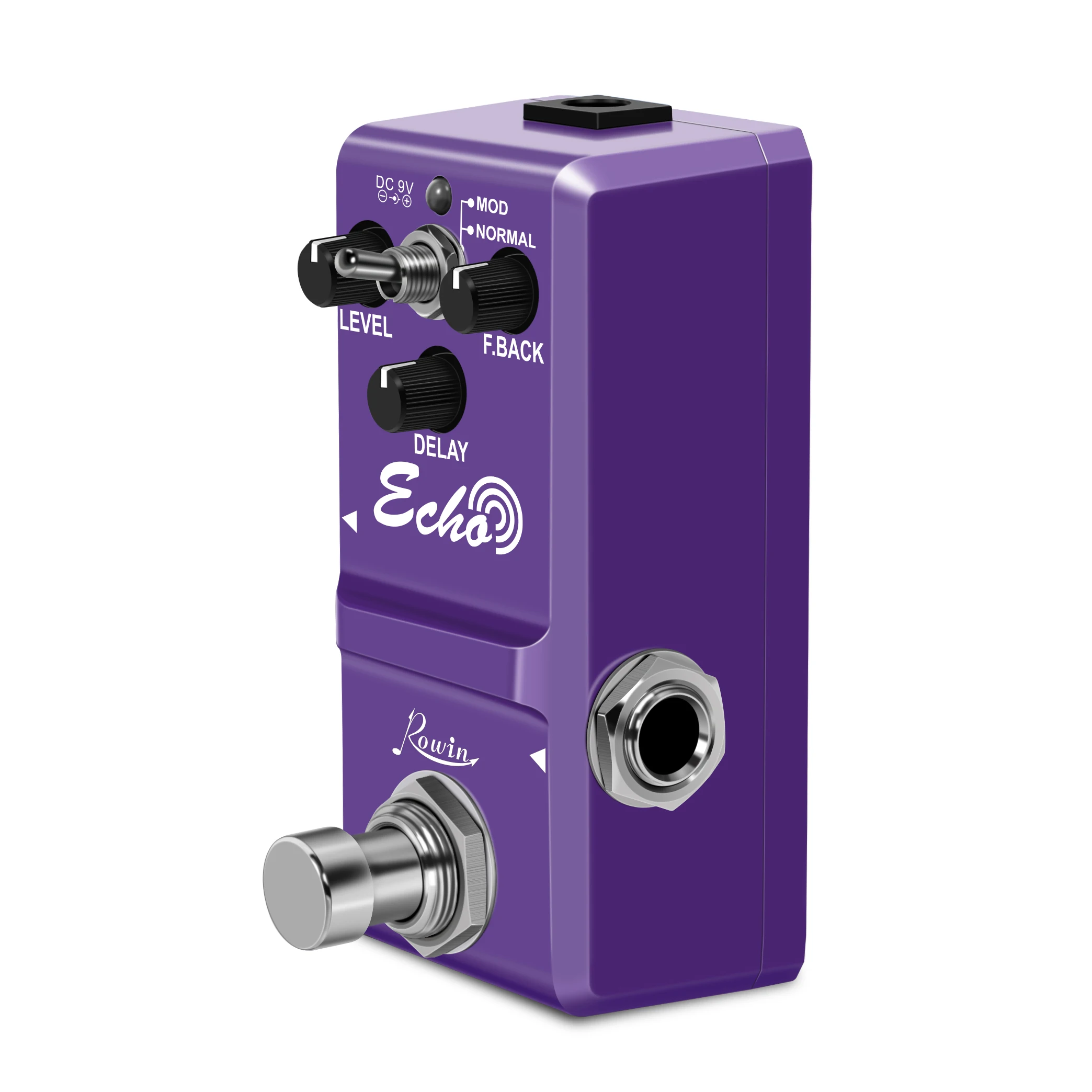 Гитара Rowin True Bypass задержка педаль эффектов Super Mini Classic с естественным эхом для