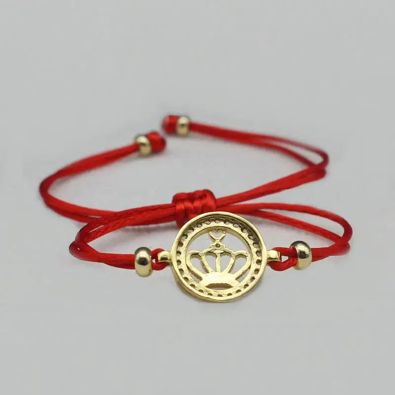 Брендовый милый Мишка круглая инкрустация AAA циркониевая Корона женский браслет