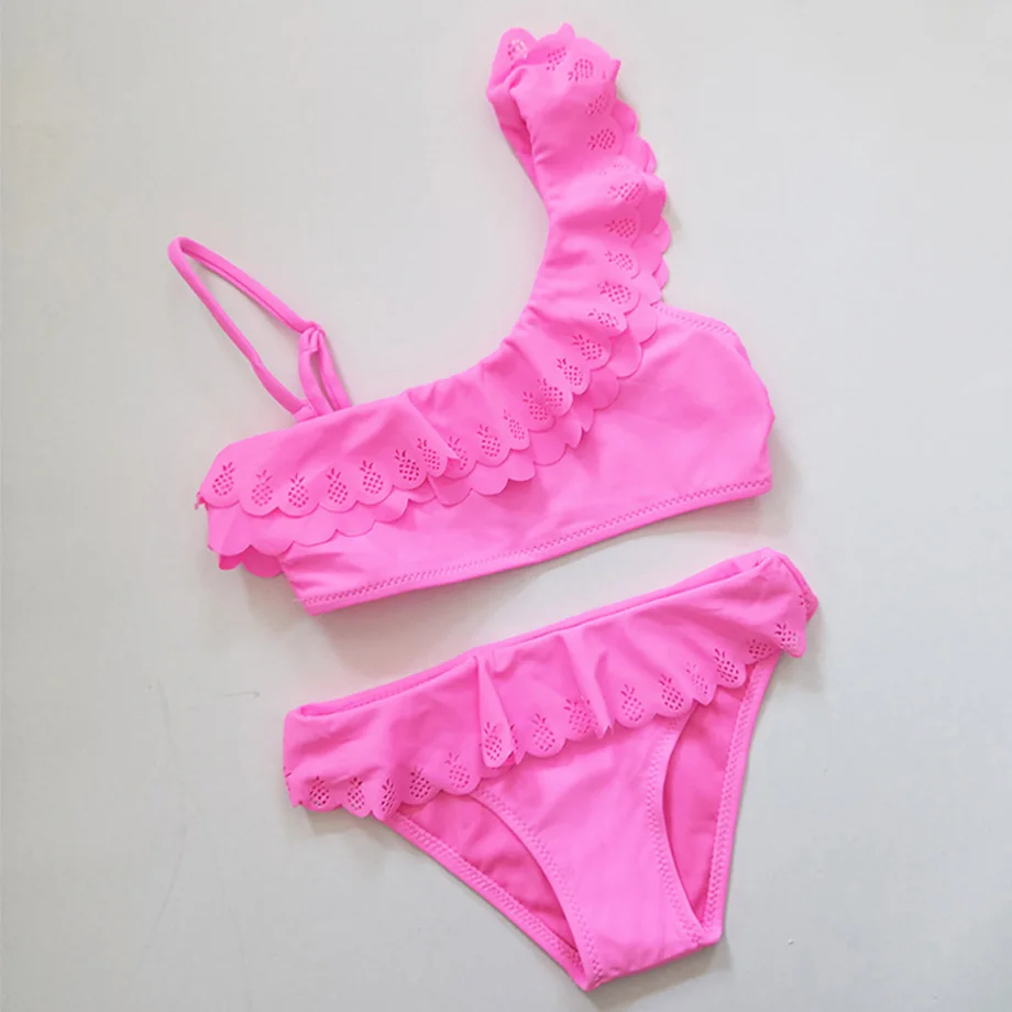 Купальный костюм для маленьких девочек с ананасовым принтом купальный открытым