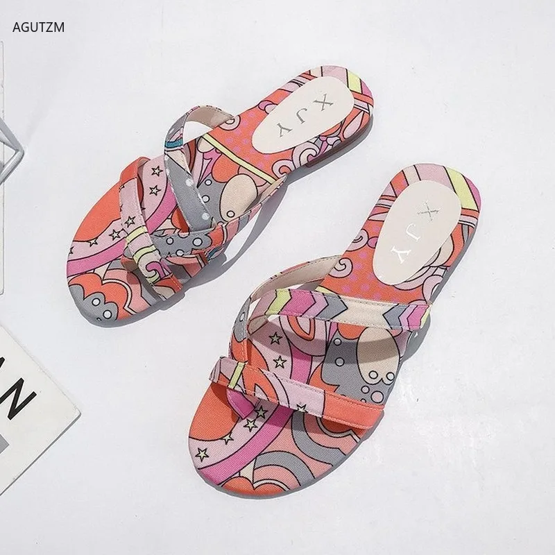 

Women Slipper Flat fashion Toe Bohemian Casual Beach Sandals Ladies Shoes Platform 2020 Designer Black Slides zapatos de mujer