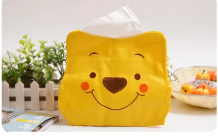 Длина 23cmkt cat / Dingdang Winnie bear Милая Бытовая коробка для салфеток автомобиля контейнер