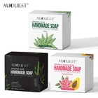100 г искусственное Мыло для лица, папайя, алоэ, бамбуковый уголь, мыло ручной работы для очищения, удаление черных точек, уход за кожей лица от акне
