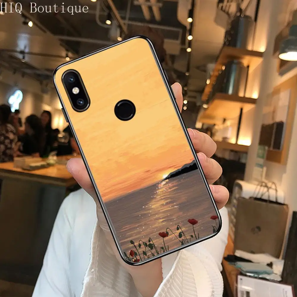 

Durable Phone Case For xiaomi M2 C3 X3 F2 Lite NFC 6 5 x Poco k30 Pro Anime Black Cover Silicone Back Pretty