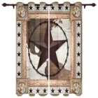 Занавеска на окна в стиле ретро, с изображением звезд Техаса, деревянной доски, для гостиной, кухни, с балдахином, для детской, домашнего декора