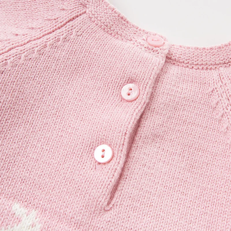 DB11426 dave bella Зимний милый вязаный свитер для маленьких девочек с мультяшным