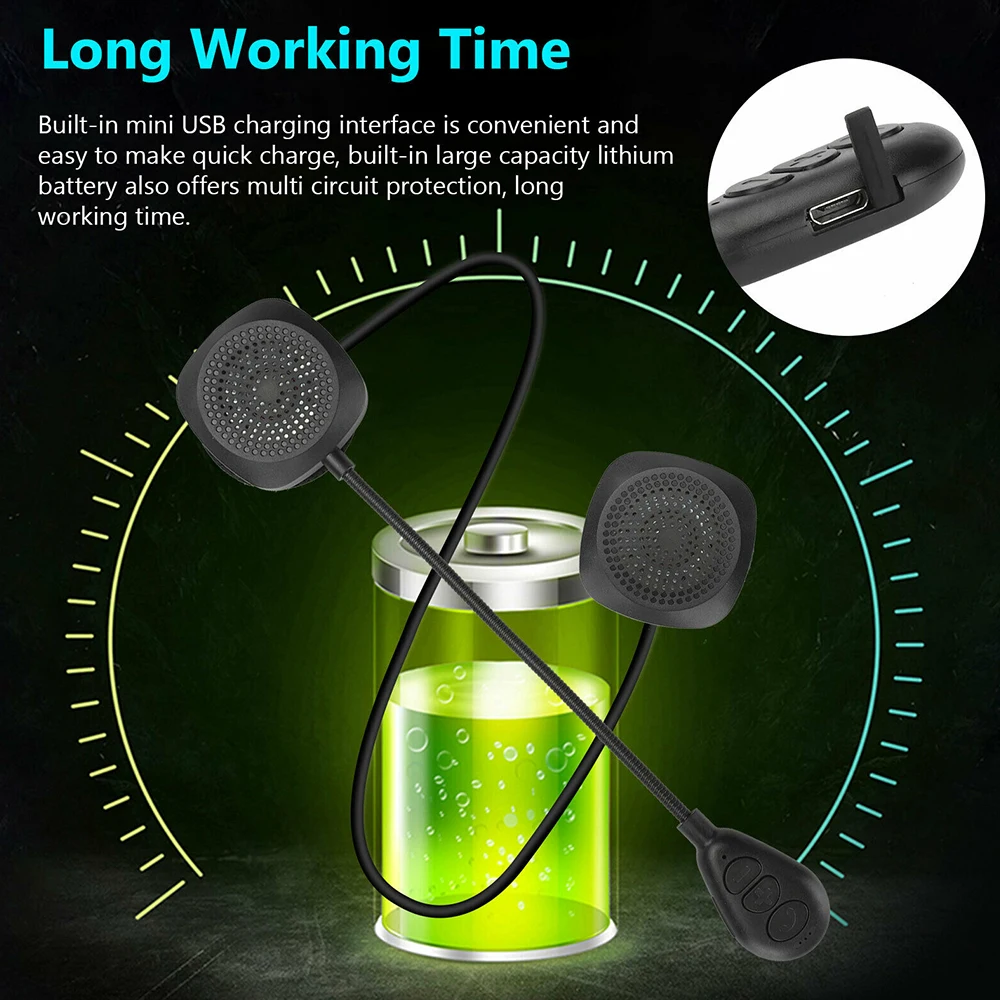 Bluetooth гарнитура для мотоциклетного шлема с поддержкой 5 0|Наушники шлемов| |