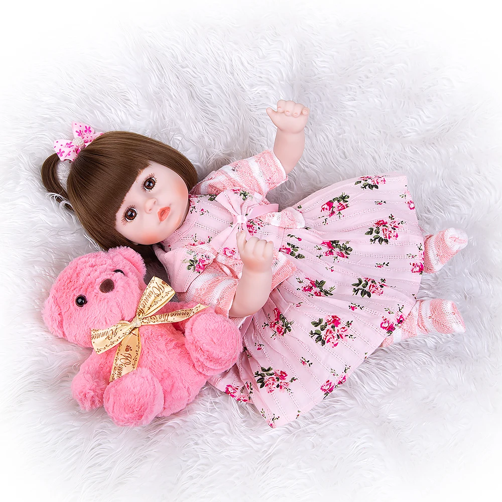 KEIUMI Новое поступление 18 дюймов реалистичные Reborn Baby Doll мягкий силиконовый 46 см как