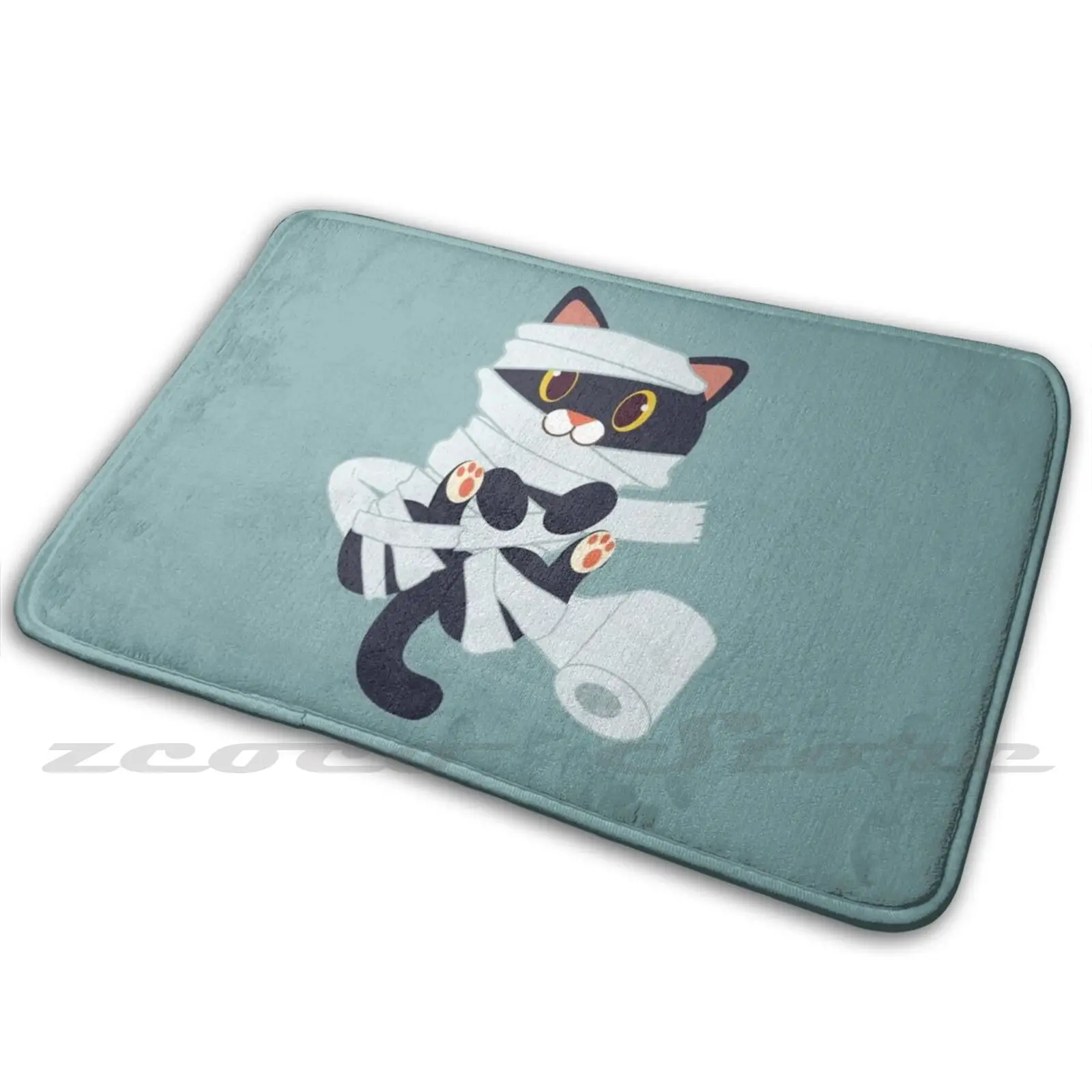 Милая Черная кошка персонаж мамы рулон с туалетной бумагой мягкий нескользящий