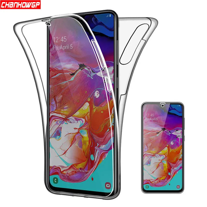 Мягкий силиконовый чехол с полным покрытием для Samsung Galaxy S10 S9 S8 Note10 Plus 360 гелевый