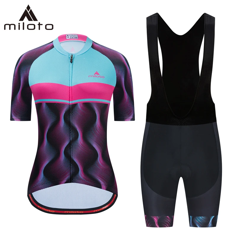 

Miloto Pro Cycling Jersey Sets Maillot Ciclismo MTB Cycling Clothing Summer Breathable Road Mountian Bicycle Clothes Bike Wear