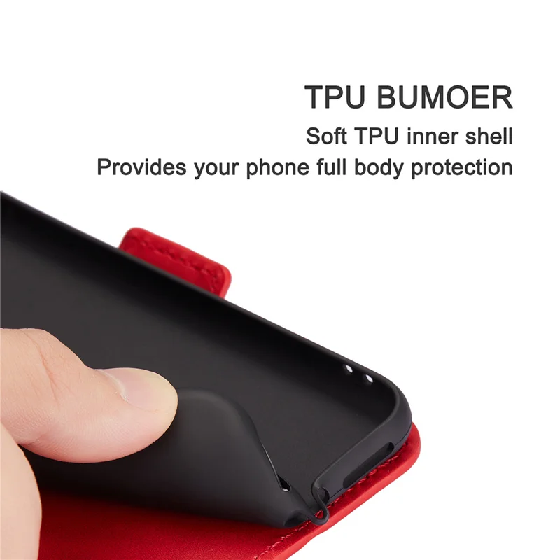 Чехол-подставка для телефона из искусственной кожи с отделением карт huawei P20 P30 Pro