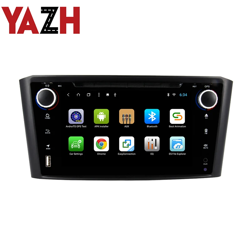 Автомагнитола YAZH 2 Din мультимедийный проигрыватель для Toyota Avensis 2008 Android 7 0 HD IPS гб + 32