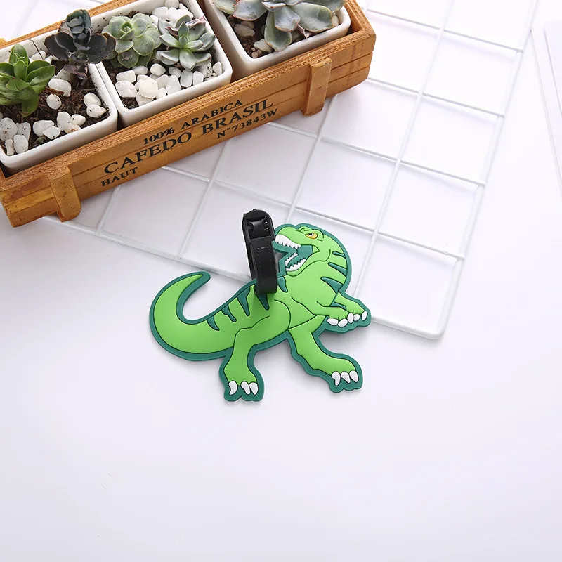 

1Pcs Creative Luggage Tag Cartoon Animal Silica Gel Suitcase ID Addres Holder Baggage Boarding Tags New Arrival Hot Sell
