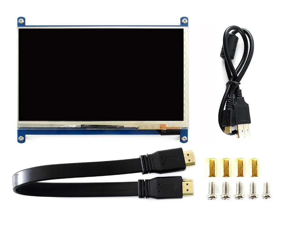 7 &quotHDMI ЖК дисплей (C) емкостный сенсорный экран Экран IPS поддерживает Raspberry Pi Zero/Zero