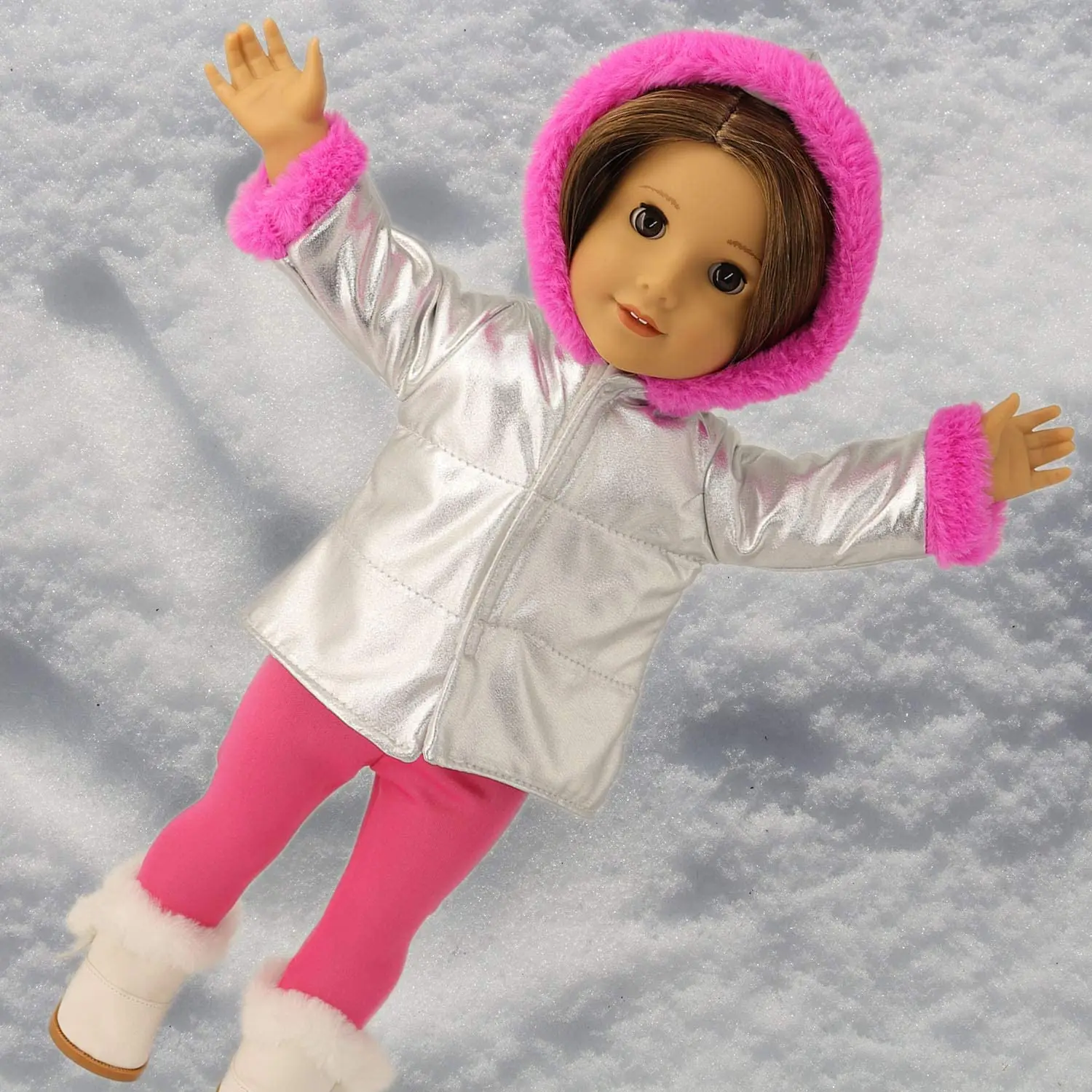 Коллекция 2021 года американская кукла Дневник для путешествий пуховик леггинсы и