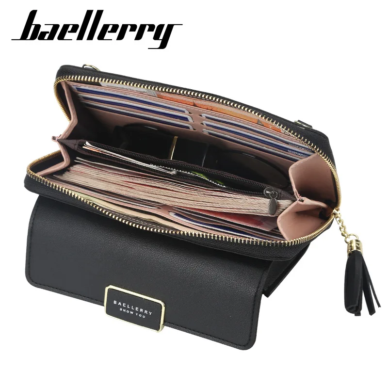 Baellerry Wallet Women Bag Zipper Tassel Long Purse Multifunctional Diagonal Mobile Phone Female Good Gift | Багаж и сумки
